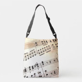 Blad Music Canvas tas (Achterkant)