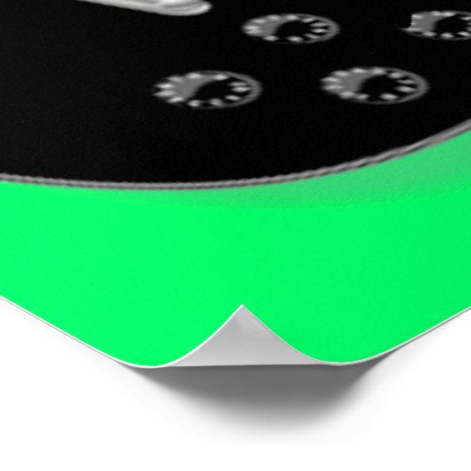  blad Music Rock N Roll Poster (Hoek)