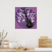 blad Music Rock N Roll Poster (Keuken)