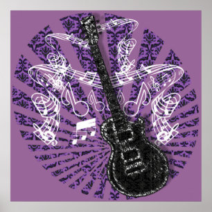blad Music Rock N Roll Poster