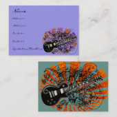  blad Music Rock N Roll Visitekaartje (Voorkant / Achterkant)