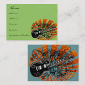  blad Music Rock N Roll Visitekaartje (Voorkant / Achterkant)