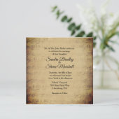 Blad Music Theme Weddenschap Kaart (Staand voorkant)