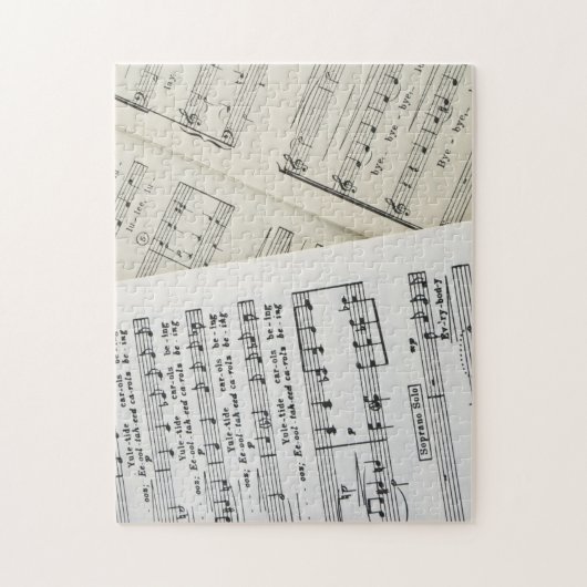 Blad Music Yuletide Carols Legpuzzel (Verticaal)