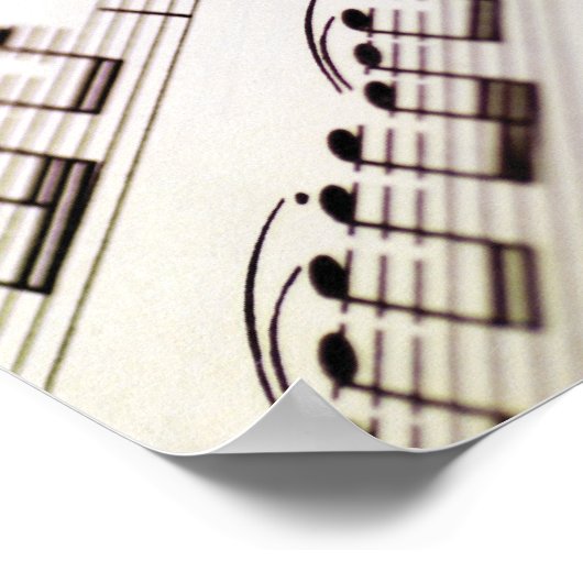 Blad Muziek 11 Poster (Hoek)