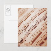 Blad Muziek 5 Briefkaart (Voorkant / Achterkant)