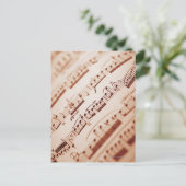 Blad Muziek 5 Briefkaart (Staand voorkant)