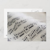 Blad Muziek 9 Briefkaart (Voorkant / Achterkant)