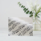 Blad Muziek 9 Briefkaart (Staand voorkant)