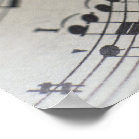 Blad Muziek 9 Poster (Hoek)