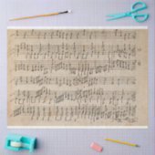 Blad Muziek — Achtergrond voor journaal Tissuepapier (Craft)