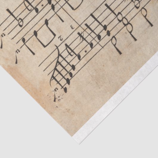 Blad Muziek — Achtergrond voor journaal Tissuepapier (Detail)