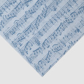 Blad Muziek Blauw handgeschreven  ontkoppeling Tissuepapier (Detail)