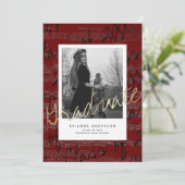 Blad Muziek Bourgogne Foto VIrtual Afstuderen Kaart (Staand voorkant)