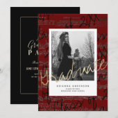 Blad Muziek Bourgogne Foto VIrtual Afstuderen Kaart (Voorkant / Achterkant)