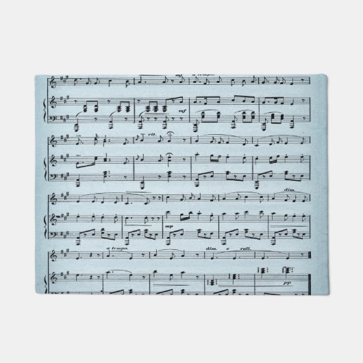 Blad muziek deurmat (Voorkant)