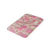 Blad Muziek en instrumenten Roze/Ivory ID481 Badmat (Gekanteld)