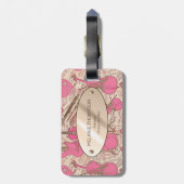 Blad Muziek en instrumenten Roze/Ivory ID481 Bagagelabel (Achterkant verticaal)