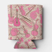 Blad Muziek en instrumenten Roze/Ivory ID481 Blikjeskoeler (Achterkant)