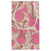 Blad Muziek en instrumenten Roze/Ivory ID481 Klein Cadeauzakje (Achterkant)