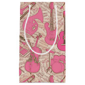 Blad Muziek en instrumenten Roze/Ivory ID481 Klein Cadeauzakje (Voorkant)