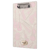 Blad Muziek en instrumenten Roze/Ivory ID481 Klembord (Links)