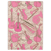 Blad Muziek en instrumenten Roze/Ivory ID481 Klembord (Achterkant)