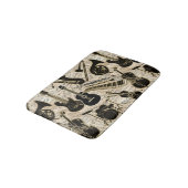 Blad Muziek en instrumenten zwart/goud ID481 Badmat (Gekanteld)