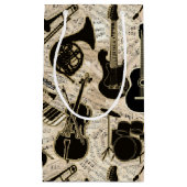 Blad Muziek en instrumenten zwart/goud ID481 Klein Cadeauzakje (Voorkant)