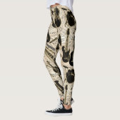 Blad Muziek en instrumenten zwart/goud ID481 Leggings (Links)