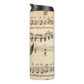 Blad Muziek Geel Rose Thermosbeker (Geroteerd rechts)