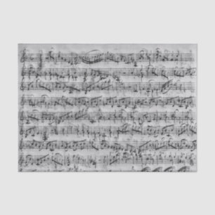 blad Muziek grijs handgeschreven ontkoppeling Tissuepapier