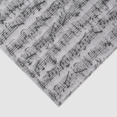 blad Muziek grijs handgeschreven ontkoppeling Tissuepapier (Detail)