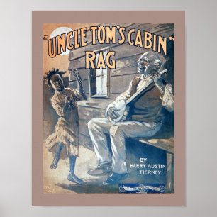 blad Muziek Oom Toms Cabin Rag kopie Poster