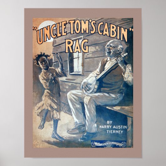 blad Muziek Oom Toms Cabin Rag kopie Poster (Voorkant)