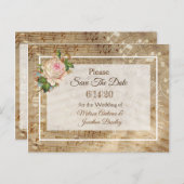 Blad Muziek opslaan Datum Briefkaart (Voorkant / Achterkant)