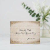 Blad Muziek opslaan Datum Briefkaart (Staand voorkant)