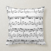 Blad Muziek Pillow Black en White