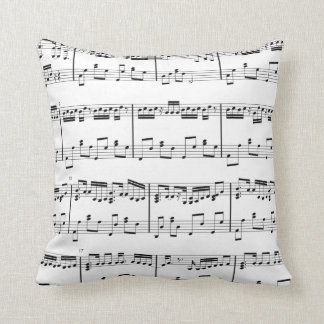 Blad Muziek Pillow Black en White Kussen