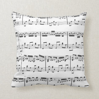 Blad Muziek Pillow White Kussen