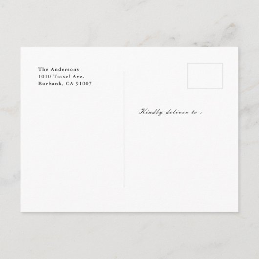 Blad Muziek Roze Foto Afstuderen Aankondiging (Achterkant)