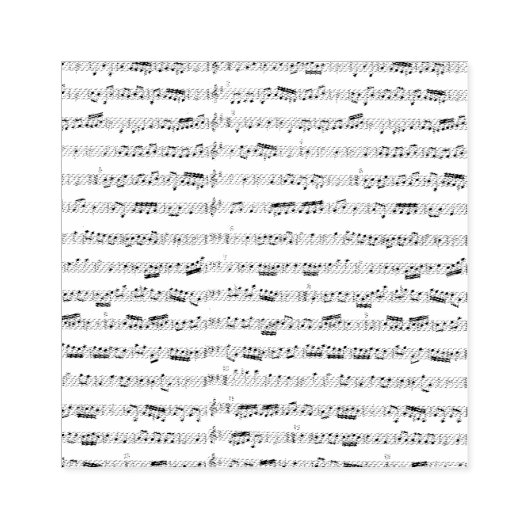 Blad Muziek Rubber Kunststempel Rubberstempel (Afrduk)