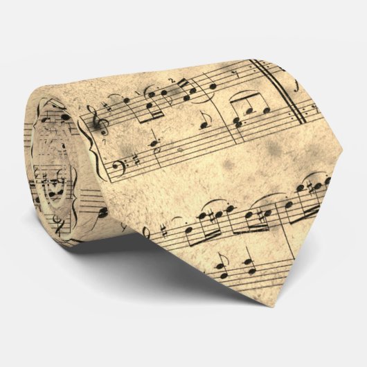 Blad Muziek  Stropdas (Opgerold)