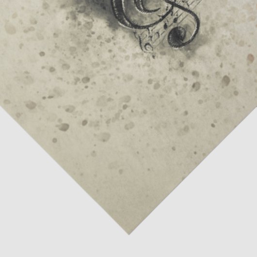 Blad Muziek Violin deklaag Tissuepapier (Detail)