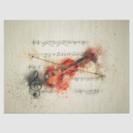 Blad Muziek Violin deklaag Tissuepapier