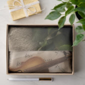 Blad Muziek Violin Flowers Romantic Decoupage Tissuepapier (Geschenk)