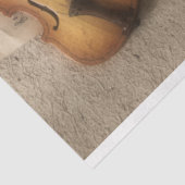 Blad Muziek Violin Flowers Romantic Decoupage Tissuepapier (Detail)