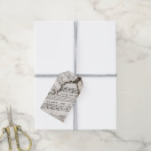 Blad Muzieknoten Custom Gift Label Cadeaulabel (Met Touw)