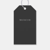 Blad Muzieknoten Custom Gift Label Cadeaulabel (Achterkant)