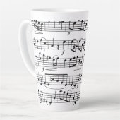 Blad Muzieknoten Giant Coffee Mok (Linkerhoek)